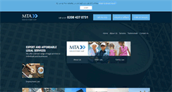 Desktop Screenshot of mtasolicitors.com